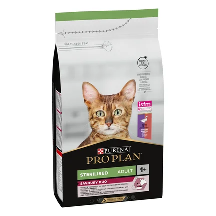 Сухий корм PRO PLAN Sterilised Adult 1+ Savoury Duo для дорослих котів після стерилізації з качкою та печінкою 1,5 кг: додаткове фото 2