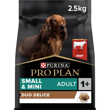 Сухий корм PRO PLAN Small&Mini Adult 1+ Duo Delice для дорослих собак дрібних порід з яловичиною 2,5 кг: додаткове фото 6