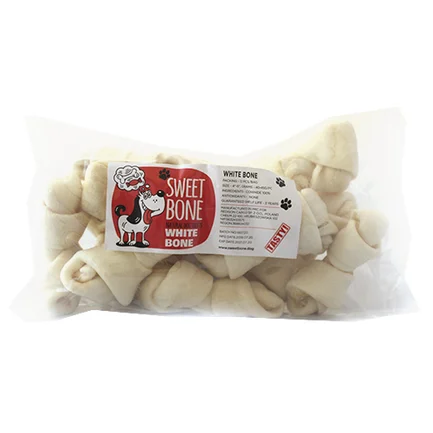 Ласощі Sweet Bone Кость біла дута Дента 10 шт / упак, 500 г