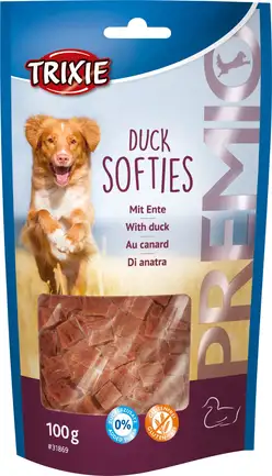 Ласощі Trixie Premio Duck Softies для собак, з м'яса качки, 100 г