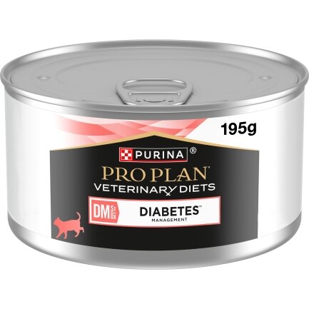 Вологий дієтичний корм PRO PLAN VETERINARY DIETS DM ST/OX Diabetes Managment для дорослих котів для регулювання надходження глюкози (цукровий діабет) мус 195 г