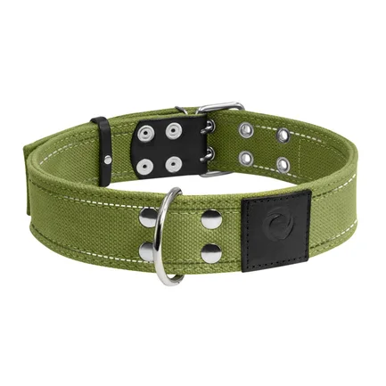 Нашийник для собак бавовняна тасьма CoLLaR Брезент подвійний (ширина 45мм, довжина 56-71см): додаткове фото 2
