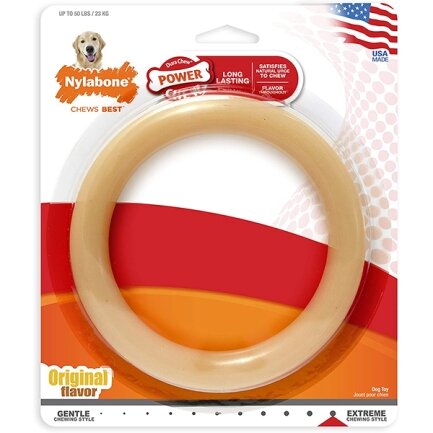 Nylabone Extreme Chew Ring НІЛАБОН КІЛЬЦЕ жувальна іграшка для собак, смак курки L, для собак до 23 кг