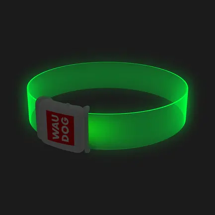 Нашийник для собак з підсвічуванням WAUDOG LED, магнітна застібка, Ш 25 мм, Дов 60 см: додаткове фото 3