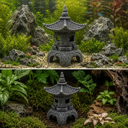 Декорація Hobby Maso Temple 11×11×16см для акваріума і тераріуму (41729): додаткове фото 3