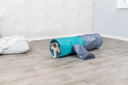 Тунель Trixie для котів ігровий, текстиль, 30х115 см: додаткове фото 5