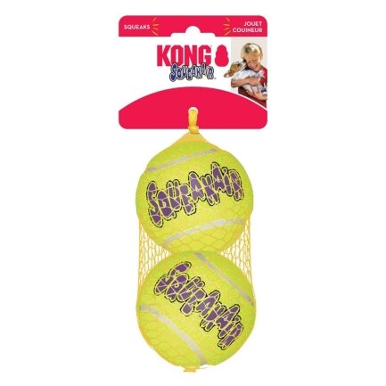 Іграшка KONG AirDog SqueakAir Ball повітряний тенісний м’яч для собак для собак середніх і великих порід, L - 2 шт — Фото 1