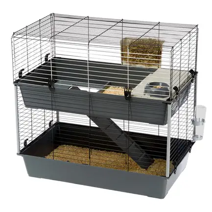 Ferplast CAGE RABBIT 100 DOUBLE Клітка 2 поверхи для кролів чорна: додаткове фото 5