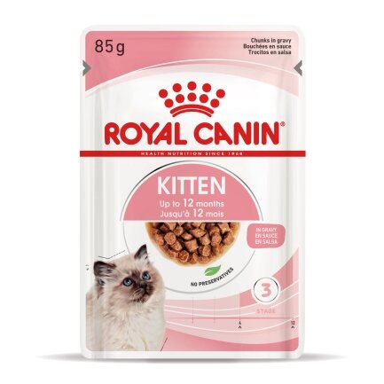 Вологий корм Royal Canin KITTEN INSTINCTIVE IN GRAVY для кошенят всіх порід 85 г