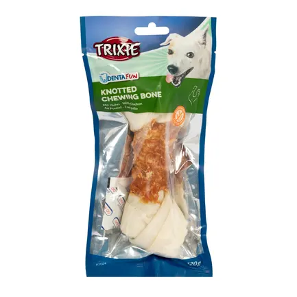Кісточка Trixie Denta Fun для чистки зубів собак, з куркою, 18 см, 120 г