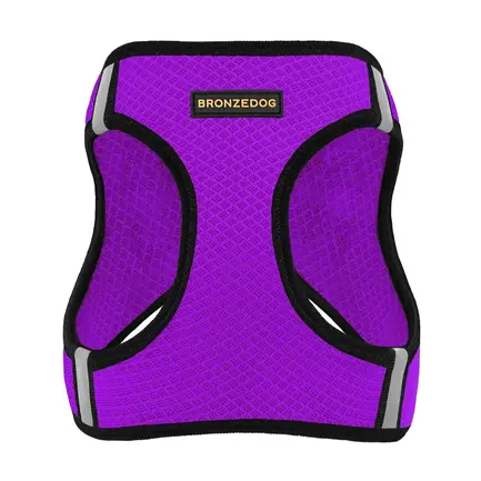 Шлея для собак Bronzedog Mesh Vest 3D сітка фіолетова XS: додаткове фото 2