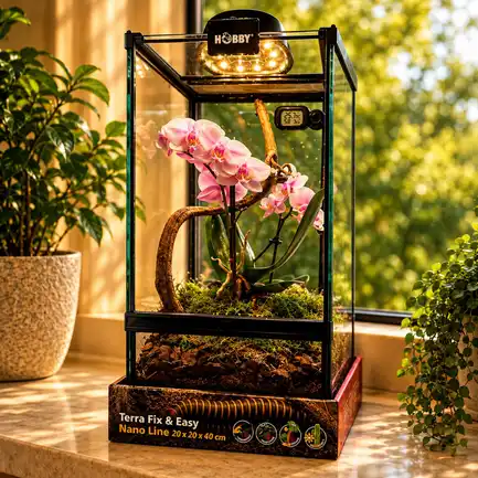 Тераріум скляний Hobby Terra Fix & Easy Nano Line 20x20x40см (36032): додаткове фото 5