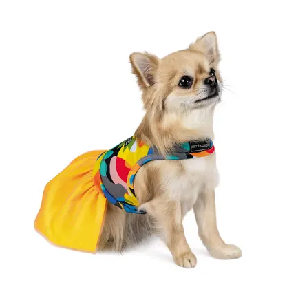 Сукня Pet Fashion «Sun» для собак, розмір M, жовта: додаткове фото 2