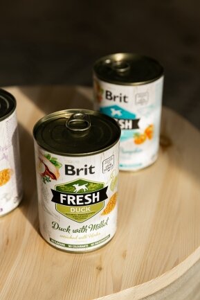 Консервований корм Brit Fresh Duck/Millet для собак, з качкою та пшоном, 400 г — Фото 4