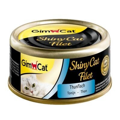 Вологий корм GimCat Shiny Cat Filet для котів, тунець, 70 г — Фото 2