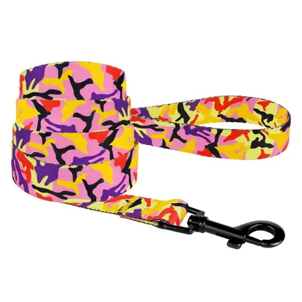 Повідець для Собак BronzeDog Urban Camo Нейлоновий Помаранчевий L