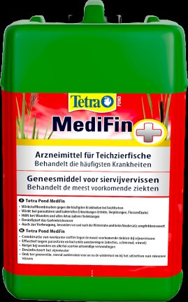 Засіб Tetra Pond MediFin лікарський проти інфекцій та хвороб ставкових риб, 3 л на 60000 л