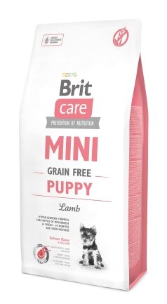 Сухий корм Brit Care GF Mini Puppy для цуценят мініатюрних порід, з ягням, 7 кг