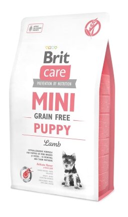 Сухий корм Brit Care GF Mini Puppy для цуценят мініатюрних порід, з ягням, 2 кг