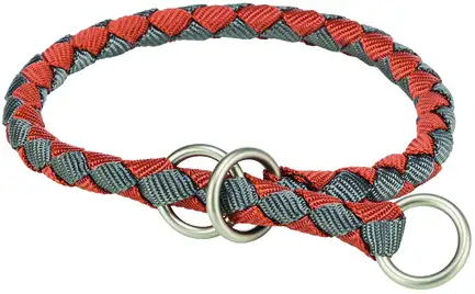 Нашийник Trixie Cavo напівзашморг для собак M 39–45 см d 12 мм рудий/графітовий