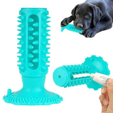 Іграшка для собак Bronzedog PetFun Dental на присосці з пискавкою 15 х 10 см M