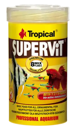 Сухий корм Tropical Supervit для всіх акваріумних риб, 20 г (пластівці)