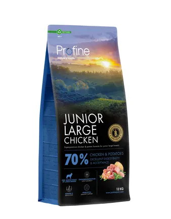 Корм сухий Profine Junior Large Chicken and Potatoes для цуценят та юніорів великих порід, з куркою та картоплею, 12 кг