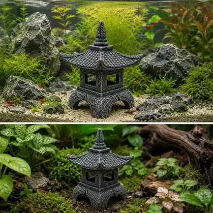 Декорація Hobby Sado Temple 9×8×9,5см для акваріума і тераріуму (41727): додаткове фото 3