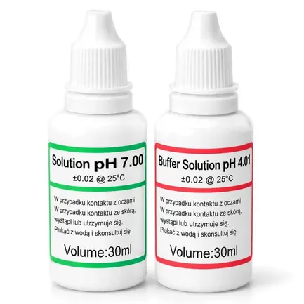 Калібрувальний розчин для датчиків pH Aquario Buffer Solution Set pH 7.00 та pH 4.01 30мл.