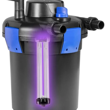 Ставковий фільтр, напірний Kruger Meier PondX UV 4000 з лампою 9 Вт та швидким очищенням для декоративних водойм: додаткове фото 10