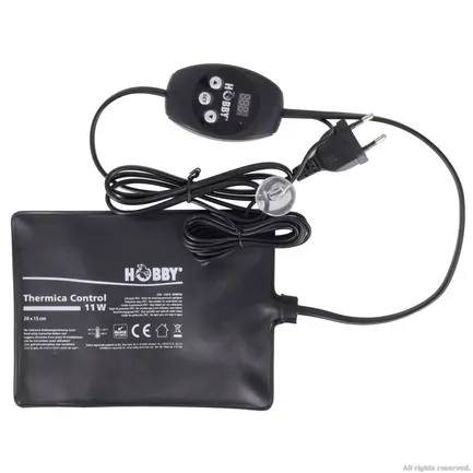 Нагрівальний мат водонепроникний з контролером Hobby Thermica Control 11 Ват IP67 20x15см (37125): додаткове фото 3