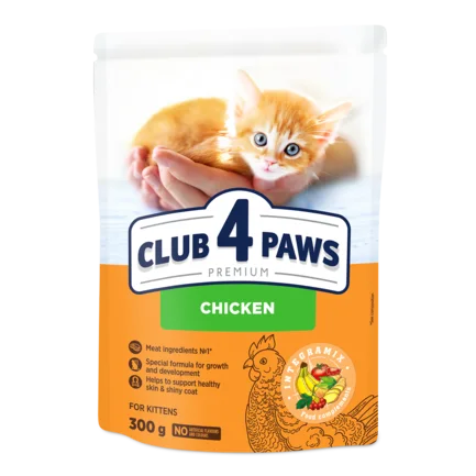 C4Р Premium сухий курка кошенята 0,3 кг