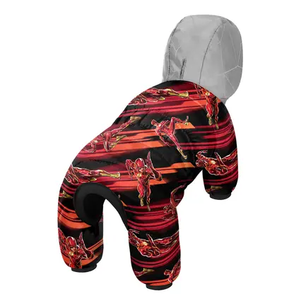 Комбінезон для собак WAUDOG Clothes малюнок "Швидкість Флеша", XS25, В 36-38 см, С 24-26 см