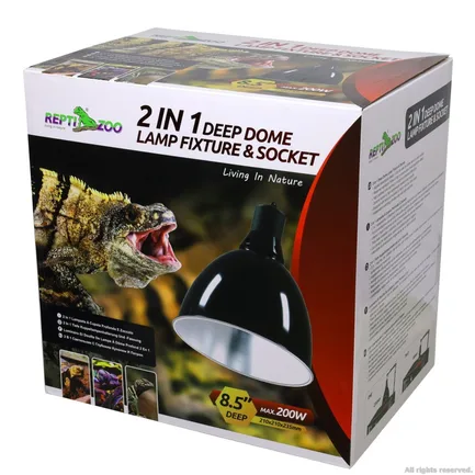 Світильник глибокий рефлекторний Repti-Zoo 2in1 Deep Dome 200W (RL14B): додаткове фото 7