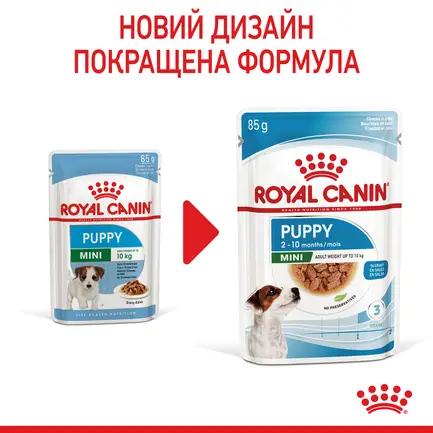 Вологий корм Royal Canin MINI PUPPY для цуценят всіх порід 85 г: додаткове фото 4