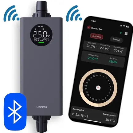 Нагрівач зовнішній Chihiros Heater Pro 16/22мм, 10-1000W з керуванням через додаток: додаткове фото 6