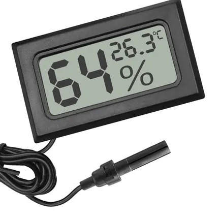 Цифровий термометр-гігрометр Kruger Meier Elonipac LCD з датчиком на кабелі 200 см: додаткове фото 6