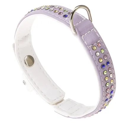 Ferplast LUX C20/35 PURPLE-WHITE Нашийник, екошкіра
