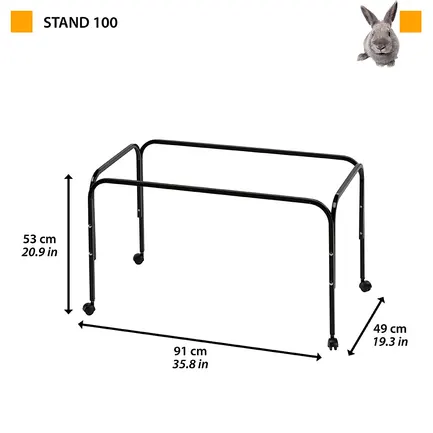 Ferplast STAND RABBIT 100 Підставка металева чорна: додаткове фото 2