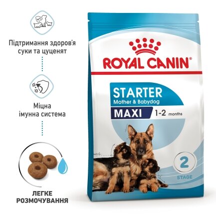 Сухий корм Royal Canin MAXI STARTER для дорослих собак великих порід 4 кг — Фото 2