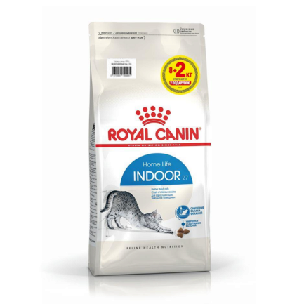 Сухий корм Royal Canin INDOOR для котів всіх порід 8кг+2кг