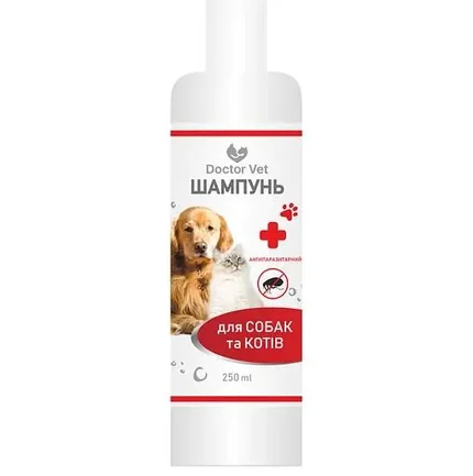 Шампунь Doctor Vet Антипаразитарний 100мл