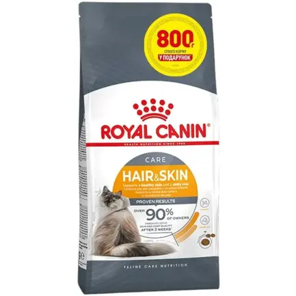 Сухий корм Royal Canin HAIR&SKIN CARE для котів всіх порід 3.2кг+800г