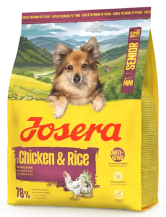 Корм для собак Josera Mini Senior Chicken & Rice 0,9 кг