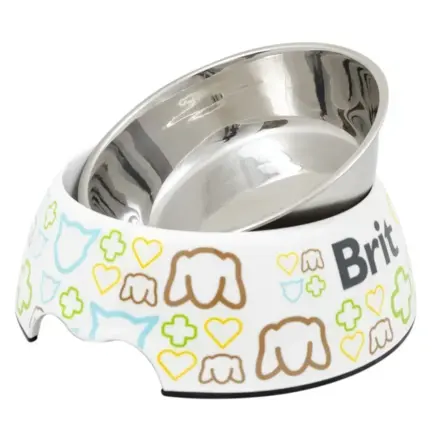 Миска для собак Brit Care пластик/метал із гумовим дном