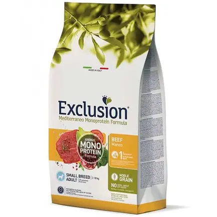 Exclusion Adult Beef Small Breed корм для дорослих собак дрібних порід з яловичиною 7 кг