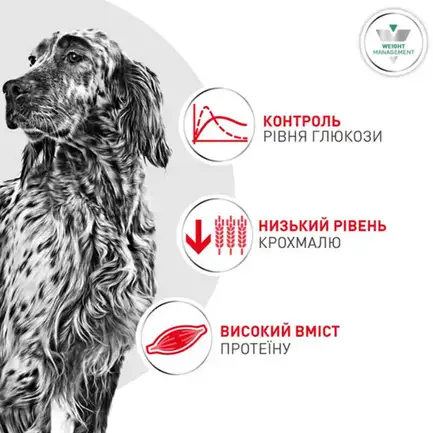 Сухий дієтичний корм Royal Canin Glycobalance для контролю рівня глюкози при цукровому діабеті для дорослих собак, 1,5 кг: додаткове фото 3
