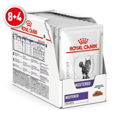 Дієтичний вологий корм Royal Canin NEUTERED BALANCE CAT (шматочки у соусі) для котів 85г 8+4