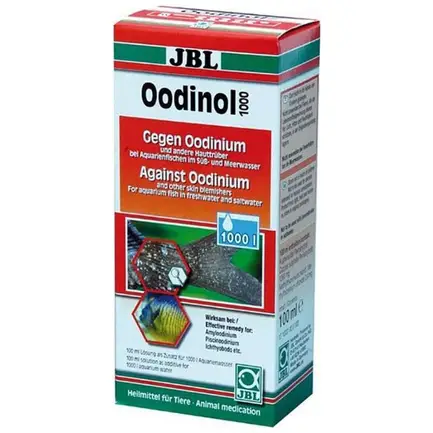 Препарат JBL Oodinol 1000 проти паразитів жгутиконосців, 100 мл