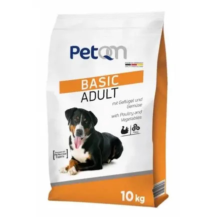 PetQM Dogs Basic Adult 10 kg with Poultry & Vegetables сухий корм для дорослих собак з птицею та овочами
